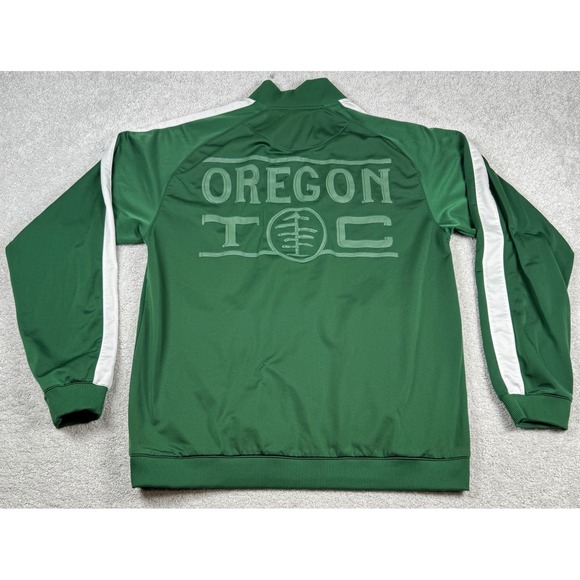 Nike Track Jacket Mens XL Green Oregon Track Club Full Zip Athletic Sportswear - Picture 3 of 16